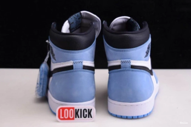 Bmlin shoes AIR JORDAN HIGH RETRO WHITE 1 BLACK 555088-134 UNIVERSITY BLUE 0725